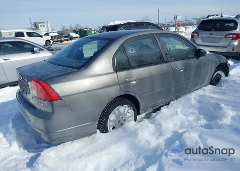 2004 Honda Civic Lx из США, поврежденный, VIN 2HGES16614H624314